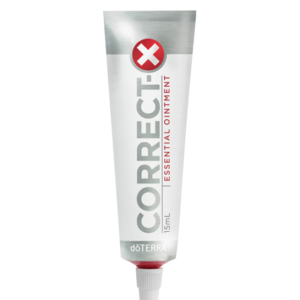 A tube of Correct-X ointment used in physical therapy on a white background.