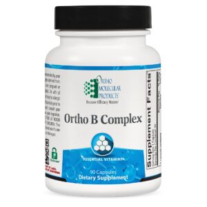 An ortho B complex supplement recommended for physical therapy.