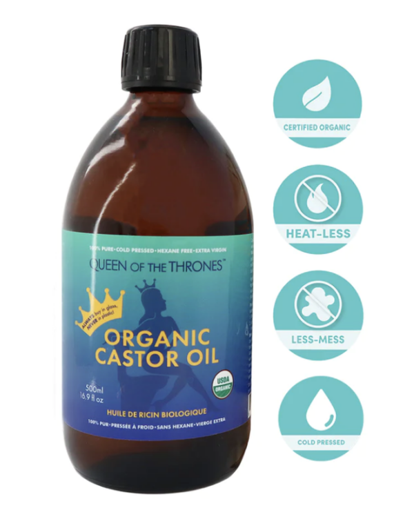 Organic castor oil for physical therapy.