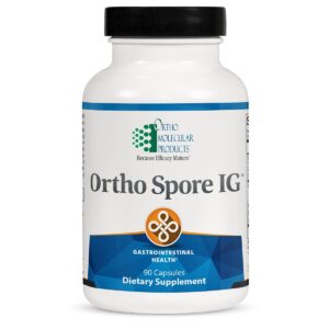 Ortho Spore IG is a supplement offering 90 count of 60 capsules for physical therapy.