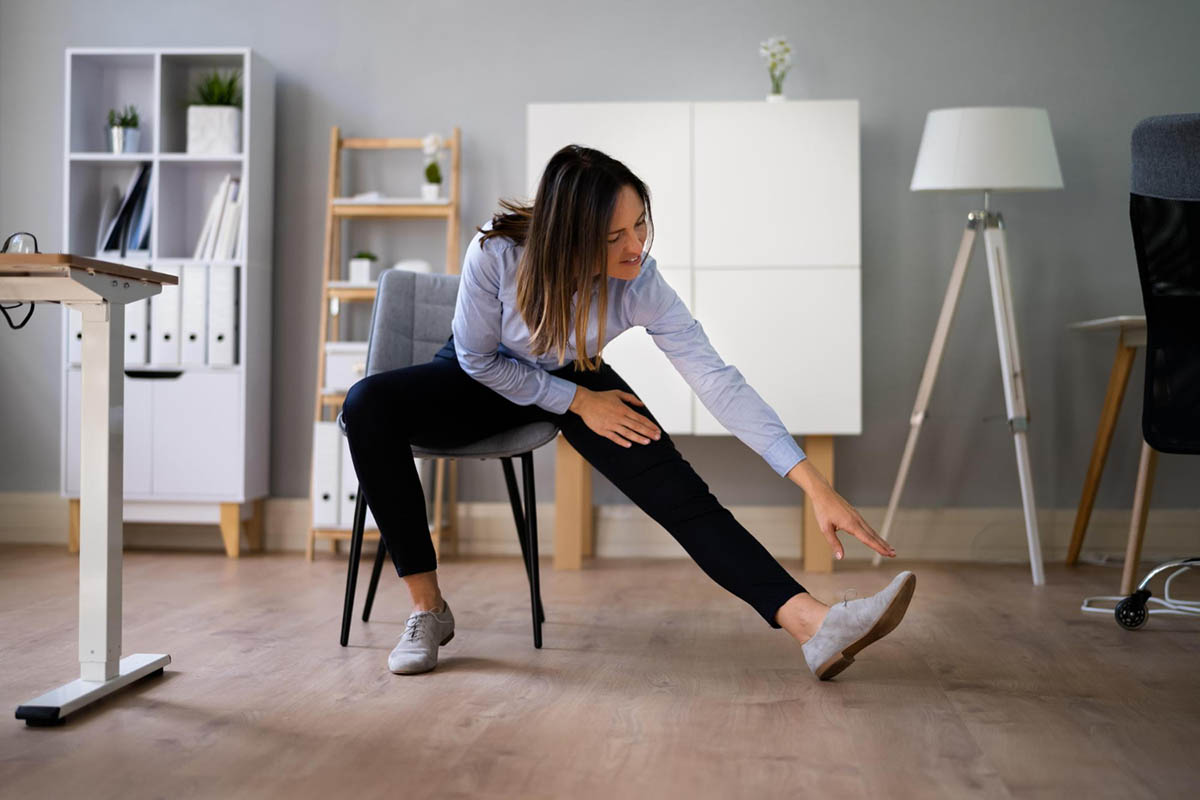 1. Seated Posture C-Sitting to Stretch Ankle Mobility